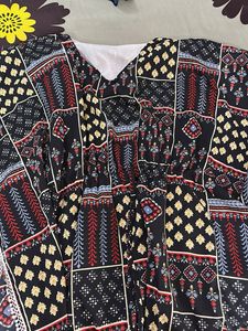Printed Midi Dress
