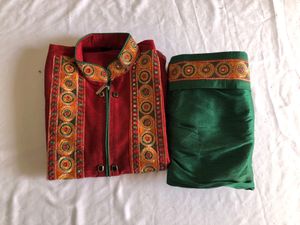 Red&Green Emboridered Ethnic Set(Boy’s)