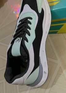 Stylish Black &amp; Mint Sneakers