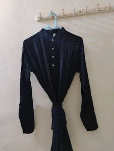 Festive Wear Black Kurta for Men - Size L