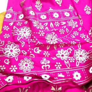 Long Stitched Flock Anarkali