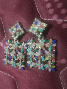 Colorful Flower Earrings
