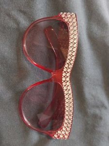 Red Rhinestone Sunglasses