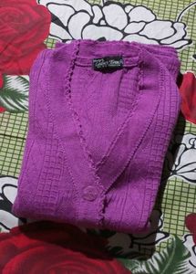Purple Cardigan used