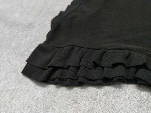 Black Ruffle Sleeve Top - Size M