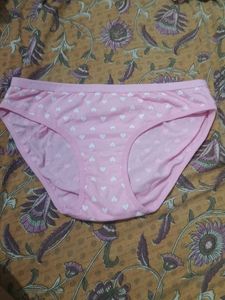 Pink Heart Print Panties