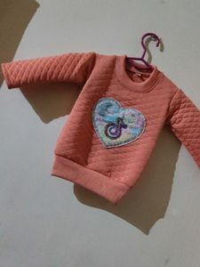 Cute Quilted Girls Sweatshirt