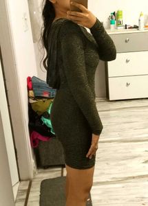 Sexy Black Glittery Dress