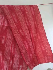 Beige-Red Festive Kurta Set For Ladies