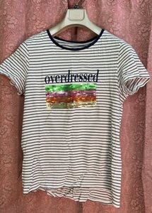 Striped Tee with Sequin Detail