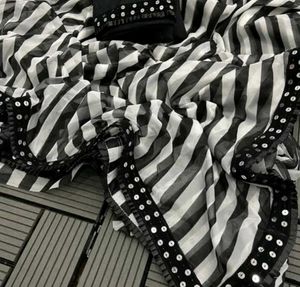 Black&amp;White Stripped Saree