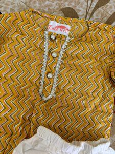 Girls Kurti And Dhoti Set