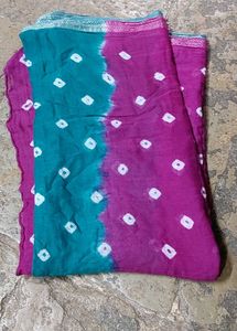 Cotton Silk Bandhani Dupatta