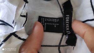 Stylish Checkered Tie-Front Top