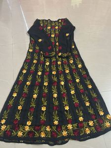 Elegant Embroidered Ethnic Gown