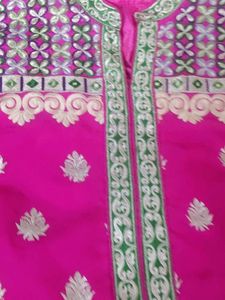 Pink Embroidered Kurti