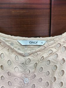 Eyelet Puff Sleeve Dress