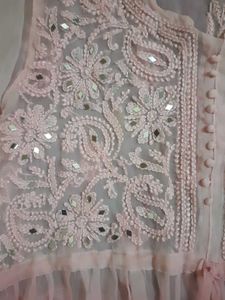 Pink Festive Short Kurti