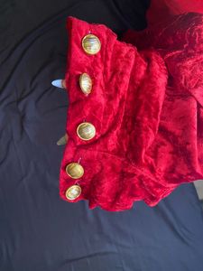 winter velvt red Bodycon