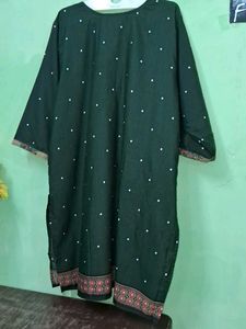 Elegant Green &amp; Brown Salwar Kameez Suit