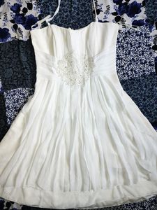 beautiful off-white party wear dress
