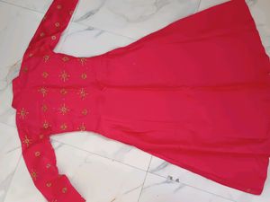 ❗Price Drop❗Gown With Pants N Banarsi Dupatta