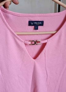 Pink Casual Top By Allen Solly