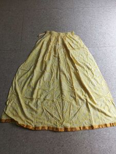 Tie-Dye Top &amp; Yellow Skirt Set