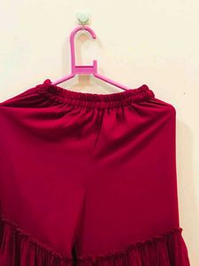 Maroon Embellished Dress