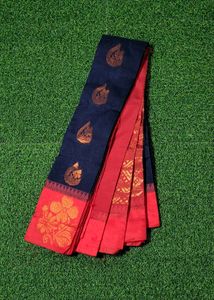 Kakinara Silk Saree - Maritime Blue
