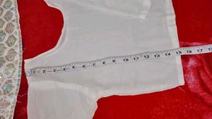 Elegant White plazo frock