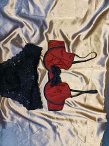 🇳🇿💫🎀Red &amp; Black Lingerie Set