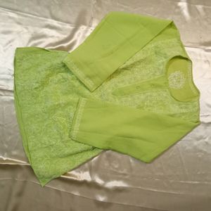 Chikankari Short Kurti