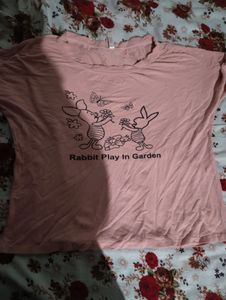 Peach Colour Crop Top