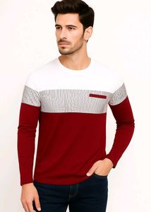 Brand New White Maroon Men&#39;s T-shirt