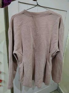 🔥Woolen blazer 😍 New Nude pink sweater overcoat