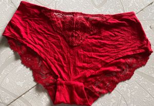 New Tezenis Red Lace Hipster Panty (no tag)
