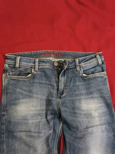 Ducati Blue Distressed Jeans