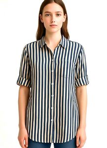 Stylish Striped Shirt | Bust 46