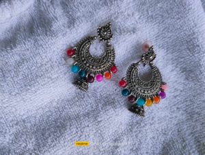 Peacock Jhumka Earrings