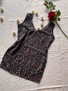 Floral Print Mini Kurta