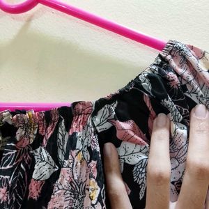 Floral Print Crop Top