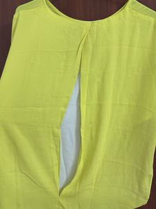 Neon Yellow Blouse