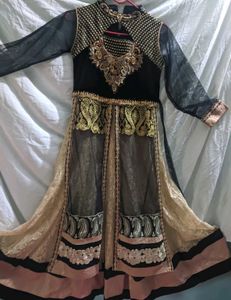 New Black And Golden Gown