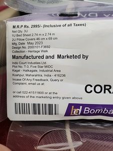 New Bombay Dyeing Bedsheets Coral Vine Plus