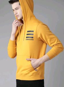 Roadster Mustard Color Yellow Hoodie