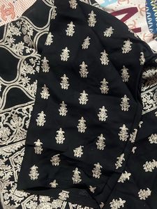 Black Jaipuri Print Short Kurta