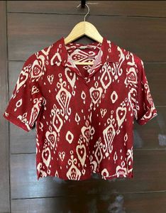 Red Printed Shirt