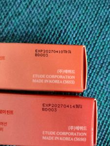 Etude Over Glow Tint (Pack Of 2)