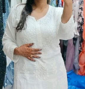 Malmal Chikankari Kurti🌷SALE🌷